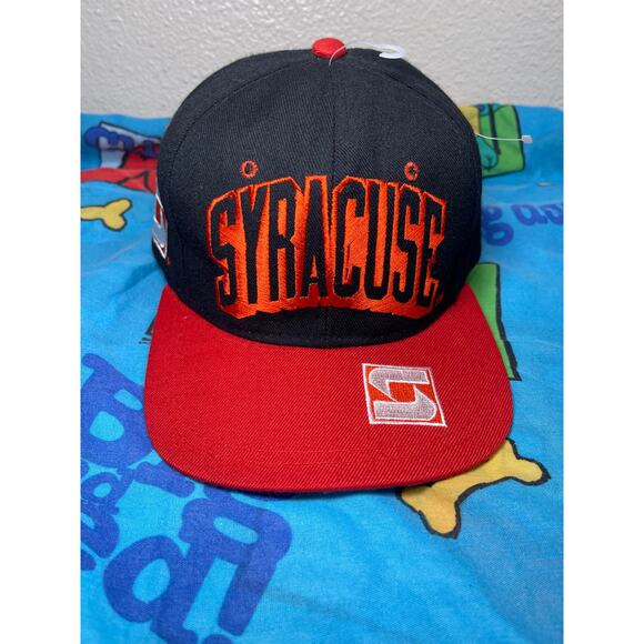 Vintage Syracuse Orangemen Shadow script snapback hat by cap boy 90s NWT - Picture 2 of 8